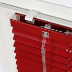 Madecostore - lot de 3 de fixations sans percer  serrer pour store vnitien sur fentre pvc - blanc