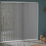 Madecostore - lot de 5 lamelles verticales 89mm occultantes pour store californien - gris - l8, 9 x h280cm ...