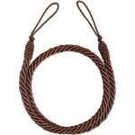 Embrasse rideau corde torsad�e chocolat maisons du monde 88cm