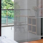 Madecostore - panneau japonais tamisant lin glossy 50cm