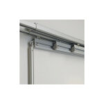 Madecostore - rail aluminium extensible pour panneaux japonais 50cm - de 186  230cm (5 voies)