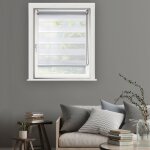 Madecostore - store enrouleur jour nuit chic sans percer - gamme must - blanc - l46 x h160cm