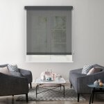 Madecostore - store enrouleur tamisant screen - gris anthracite - l64 x h190cm