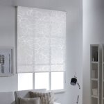 Madecostore - store enrouleur voile santorini blanc - blanc - l64 x h190cm