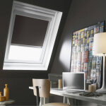Madecostore - store de toit occultant cadre alu compatible velux® - gris anthracite - l117 x hu08 Madecostore - store de toit occultant cadre alu compatible velux® - gris anthracite - l117 x hu08