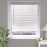 Madecostore - store v�nitien lamelles pvc 25mm - blanc - l40 x h175cm