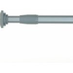 Madeinnature - tringle extensible entre - murs / idal pour une penderie / 70 120 cm - gris clair.