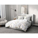 Home linge passion - parure de couette 3 pieces coton 57 fils blanc 240x260 cm - mademoiselle