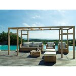 Pergola en bois lamell� - coll� montreuil 600 x 400 cm - maderland