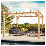 Maderland - pergola en bois autoportante - modèle linares - 300 x 300 cm Maderland - pergola en bois autoportante - modèle linares - 300 x 300 cm