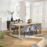 Macabane - maxence - table  manger rectangulaire extensible 220 / 320cm bois chne