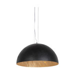 Magna xingjin - suspension - 1 lumi�re - � 500 mm - noir et or - design, moderne - �clairage int�rieur ...