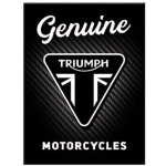 Magnet - nostalgie - vintage - 6x8cm - moto triumph - design r�tro - aimant en m�tal