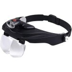 Magnifying glasses with led light for eyelash extensions, magnifying glasses 4 different lenses for close ...