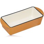 Mahlzeit plat  gratin en fonte rectangulaire 1, 6 litre sunny orange fonte maille  lasagnes