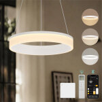 Mai & mai lustre suspension plafonnier led triple commande c�ble r�glable lampe de nuit pour salle � ...