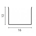 Maille de quille neon 16x12mm - 100m - argent - optonica