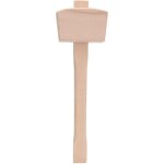 Maillet en bois, htre sculpture sur bois massif percussion non destructive poigne de marteau en bois ...