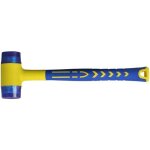 Maillet caoutchouc, marteau caoutchouc avec manche en fibre de verre antidrapant, avec double face souple ...
