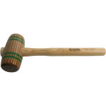 Maillet forme tonneau dynachoc en bois lamell� - coll� ? longueur 42, 5 cm - t�te 19, 5 x 6 cm ? densit� ...