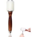 Maillet en nylon et cuir de 212 mm avec manche en bois de vachette pour loisirs cratifs, estampage, ...