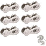 Maillon de cha�ne de v�lo - 6 paires de attache rapide chaine - montage et d�montage rapide - compatible ...