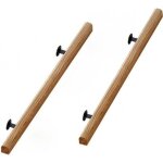 Main courante d'escalier en bois, lot de 2 contre le mur intrieur loft rampes ges couloir statif avec ...