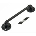 Main courante escalier fer forg� tuyaux design s�curit� maison cl�ture personnes �g�es enfants int�rieur ...