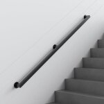Main courante d'escalier de tuyau de fer forg, main courante de barre de garde de rtro de barre de ...