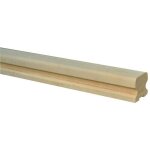 Levigne ? main courante en h�tre lamell� coll� 250 cm ? prise en main ergonomique ? rainure int�gr�e ...