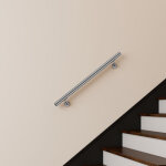 Main courante inox 304 pour int�rieur et ext�rieur - couleur agent - en 100cm - fixation murale incluse ...