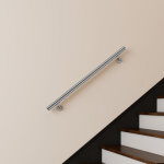 Main courante inox 304 pour int�rieur et ext�rieur - couleur agent - en 120cm - fixation murale incluse ...