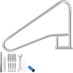 Main courante de piscine enterr�e en acier inoxydable 304 ? s�curit� entr�e et marches, poign�e antid�rapante ...