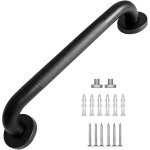 Main courante de salle de bain noire, poigne antidrapante, 30 cm, poigne d'quilibre de scurit, ...