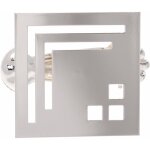 2 pinces carré - chrome mat 2 pinces carré - chrome mat