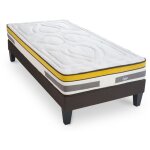 Maison aubertin - ensemble matelas ressorts ensach�s aubertin - 24 cm + sommier - 80x200 cm