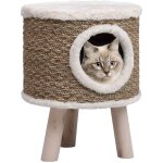 Maison pour chat avec pieds en bois 41 cm herbiers marins vidaxl