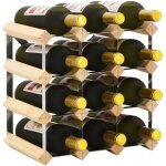 Maison chic - casier � bouteilles 12 bouteilles / range bouteille meuble range bouteille pin�de solide ...