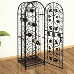 Maison chic - casier � bouteilles �tag�re � vin range bouteille pour 45 bouteilles m�tal 21097