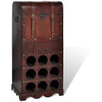 Maison chic - casier � bouteilles �tag�re � vin range bouteille avec rangement pour 9 bouteilles bois ...