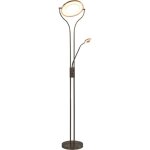 Maison chic - lampadaire lampe sur pied lampadaire salon 18 w argent� 180 cm variable 72902
