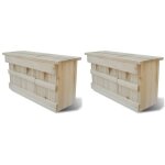 Maison de ppinire pour les moineaux grand espace pour 3 nids en bois massif divers morceaux des modles ...