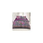 Maison&marques - parure de drap 2 places coton 42 fils - fleurs d'asie