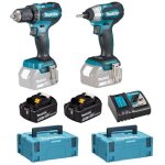 Makita - lot de 2 machines 18v 5ah (ddf485 + dtd155) Makita - lot de 2 machines 18v 5ah (ddf485 + dtd155)