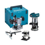 Makita ? affleureuse sans fil 18v ? moteur brushless pour fraisage pr�cis ? �clairage led ? profondeur ...