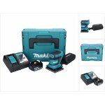 Makita dbo 480 rf1j ponceuse vibrante sans fil 18 v 112 x 102mm + 1x akku 3, 0 ah + chargeur + coffret ...