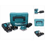 Makita dbo482rtj ponceuse orbitale sans fil 18v lxt 5. 0ah pinces 114x140mm