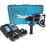 Makita dhr 202 smw marteau perforateur sans fil 18 v 20 mm 2, 0 j blanc + 2x batterie 4, 0 ah + chargeur ...
