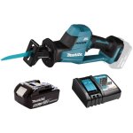 Djr189rt1 scie rcipro li - ion lxt 18v + 1 x 5. 0ah batterie + chargeur - makita