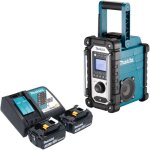 Makita dmr 116 rf radio de chantier sans fil 14, 4 - 18 v am fm aux + 2x batterie 3, 0 ah + chargeur